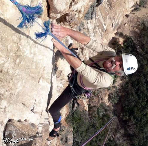 Не всем альпинистам везёт popal skalolaz