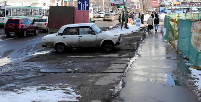 Москва - Жуткая экология. Грязный воздух, грязная вода moscow road