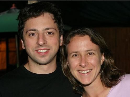 sergey brin google zhena