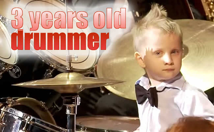 Little Kid Drums With Philharmonic Orchestra Lyonya Shilovsky