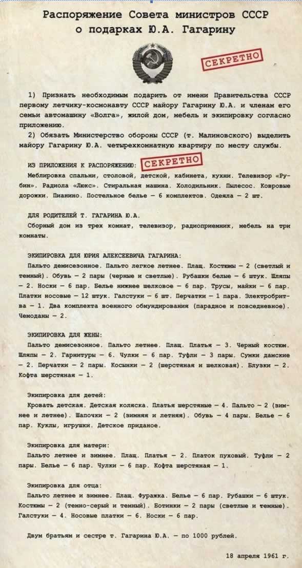 podarok-gagarinu-ot-cccr gagarin