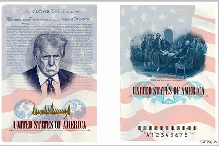 Лицо Трампа появится на американском паспорте