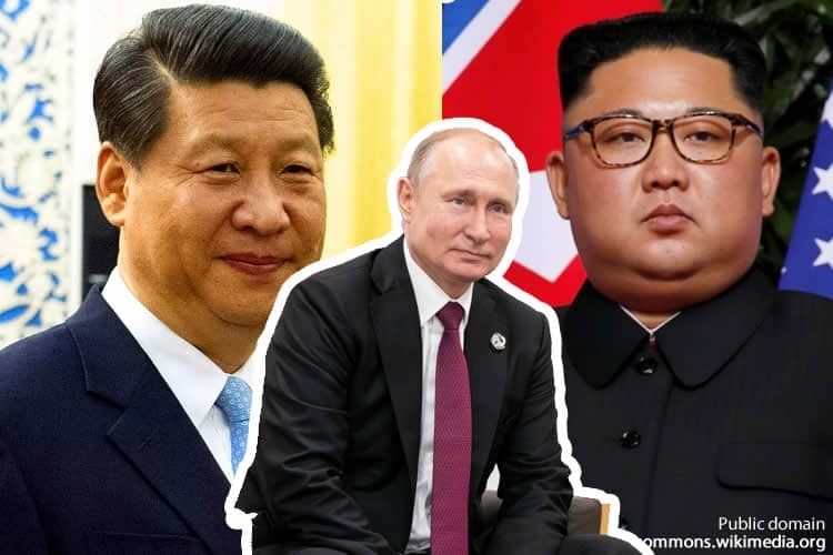 Китай и Северная Корея играют за путина